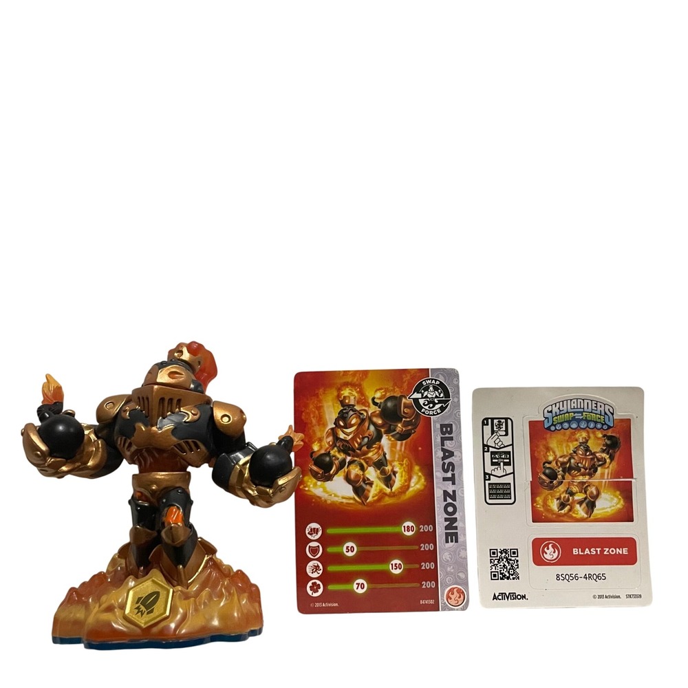 Skylanders Swap‎ Force Blast Zone Figure With Card + Sticker